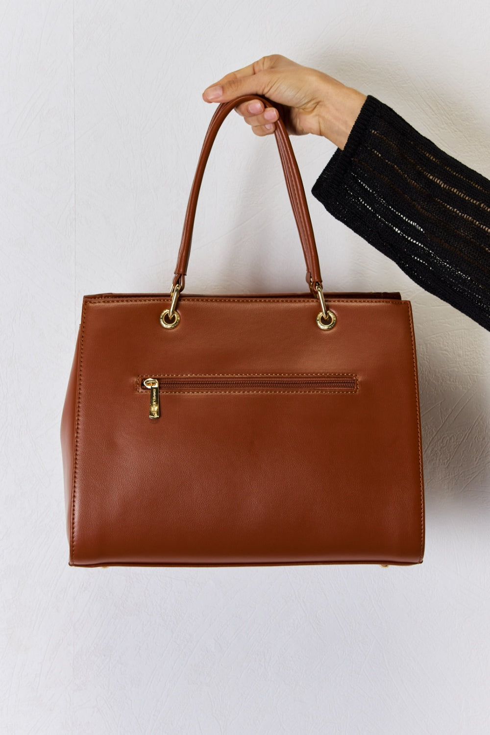 David Jones Texture PU Leather Handbag for Stylish Elegance