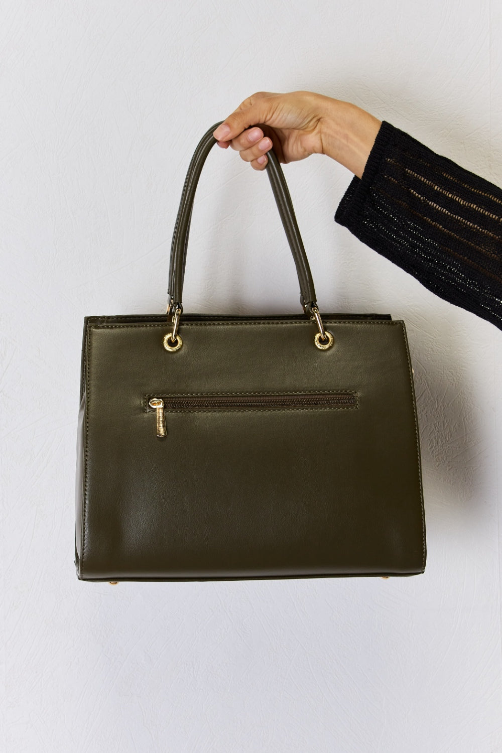 David Jones Texture PU Leather Handbag for Stylish Elegance
