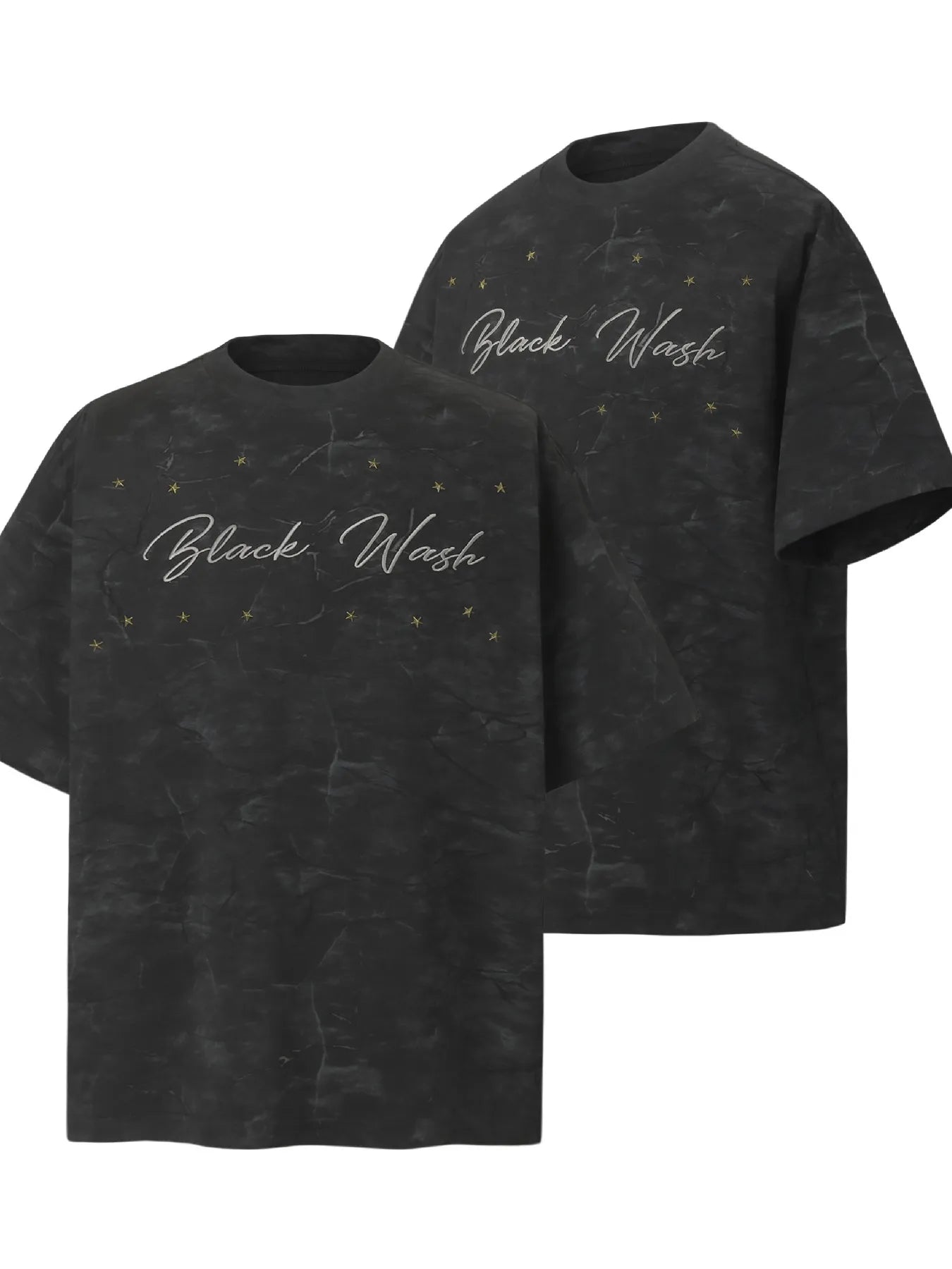 Men's Stars Round Neck Oversized T-Shirt