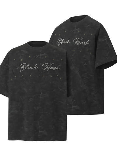 Men's Stars Round Neck Oversized T-Shirt