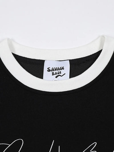 Men's Color Block Crew Neck Sweatshirt