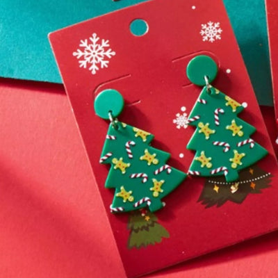 Christmas Tree Drop Earrings