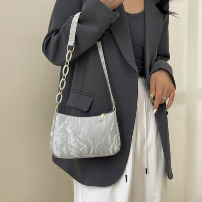 Chic Bow PU Leather Shoulder Bag for Stylish Women