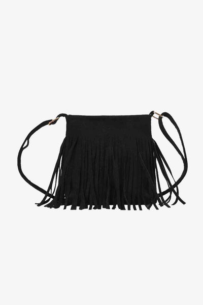 Chic Leopard Print PU Leather Crossbody Bag with Fringe