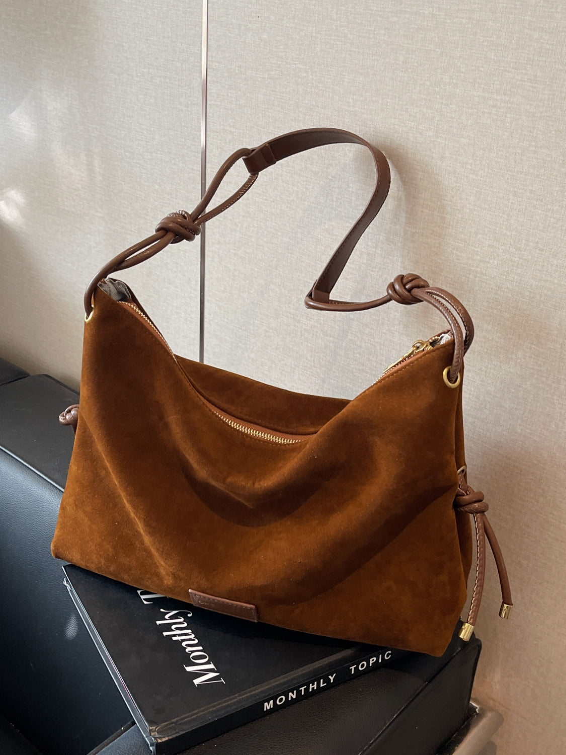 Stylish Suede Large Shoulder Bag for Every Occasion