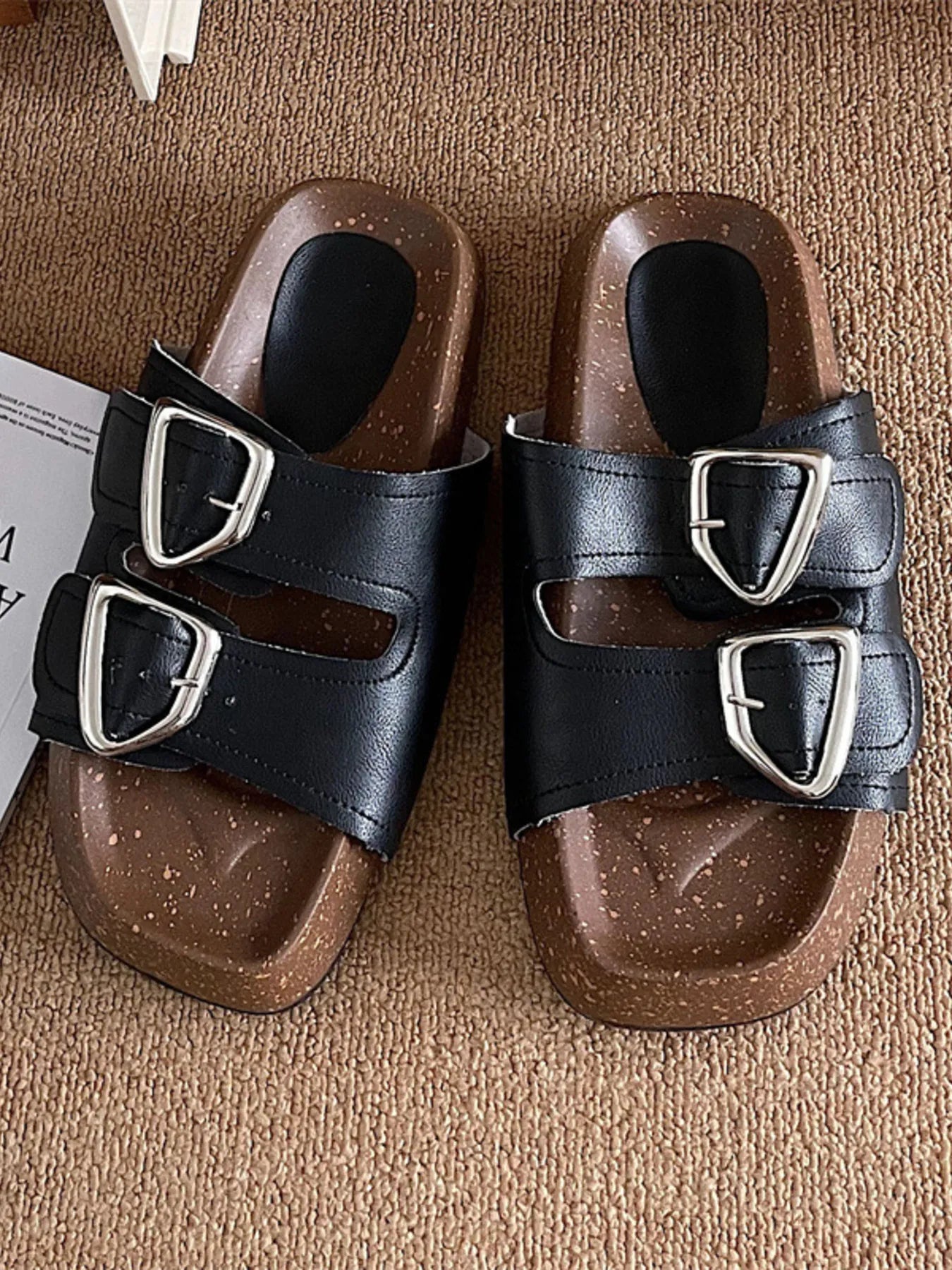 Double Buckle Comfort Sandals