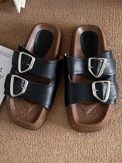 Double Buckle Comfort Sandals