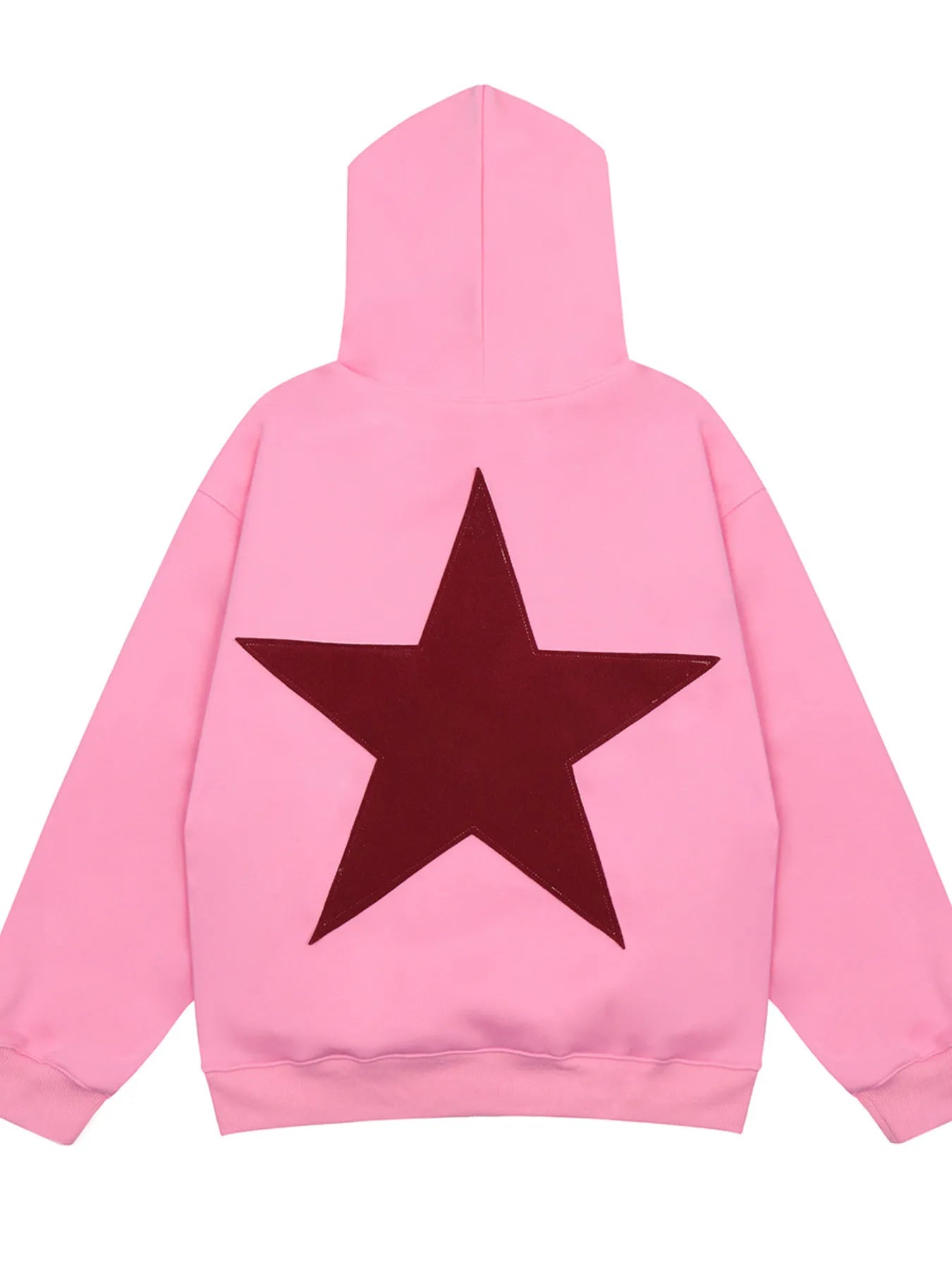 Men's Contrast Star Long Sleeve Hoodie