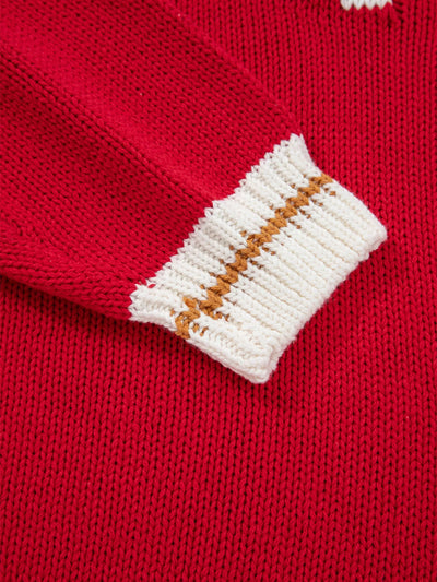 MERRY Contrast Edge Drop Shoulder Christmas Sweater