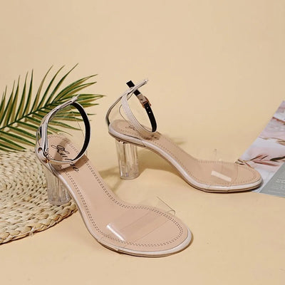 Block Heel Ankle Strap Sandals