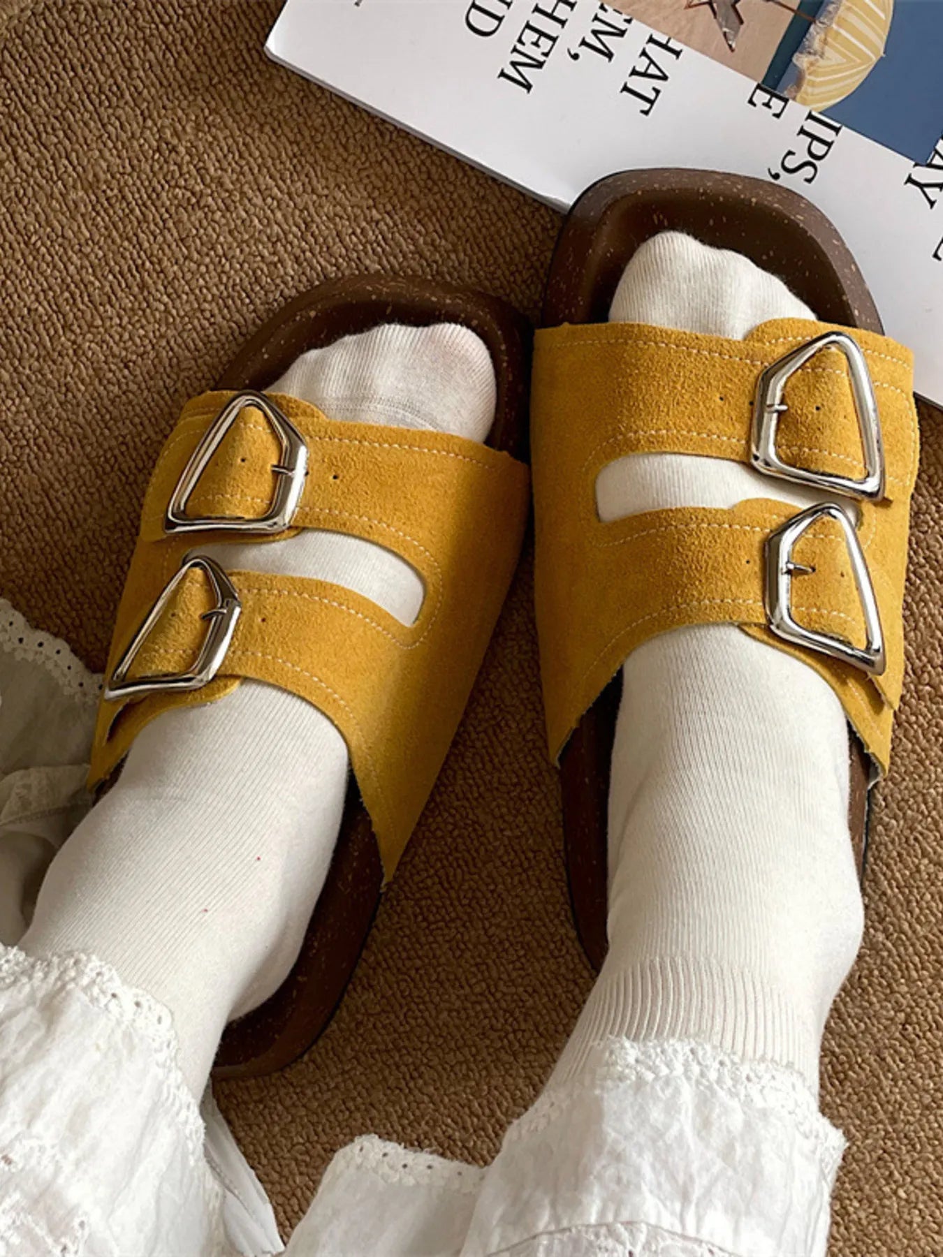 Double Buckle Comfort Sandals