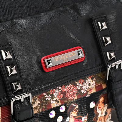 Nicole Lee USA Denim Sisters Secret Messenger Handbag