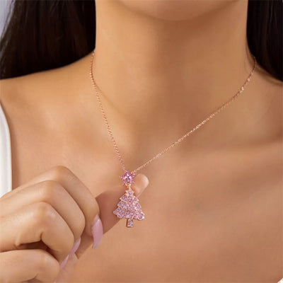Christmas Tree Pendant Necklace