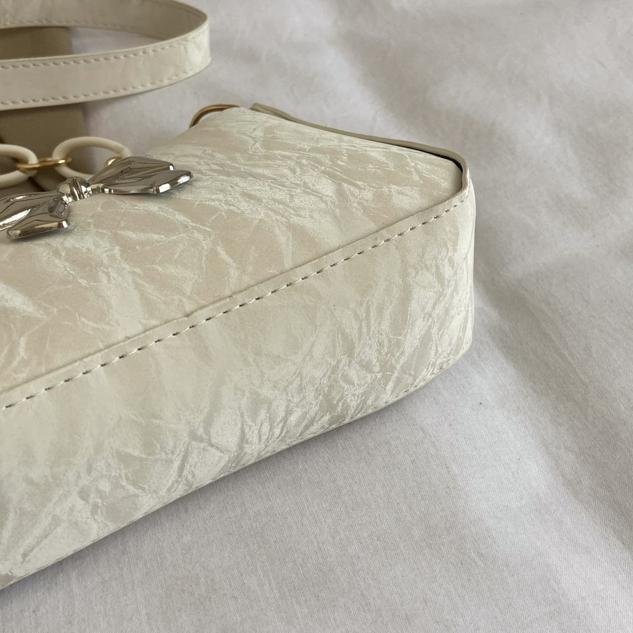 Chic Bow PU Leather Shoulder Bag for Stylish Women