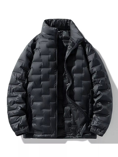 Men's Full Size Padded Quilted Winter Puffer Jacket Plus Size
