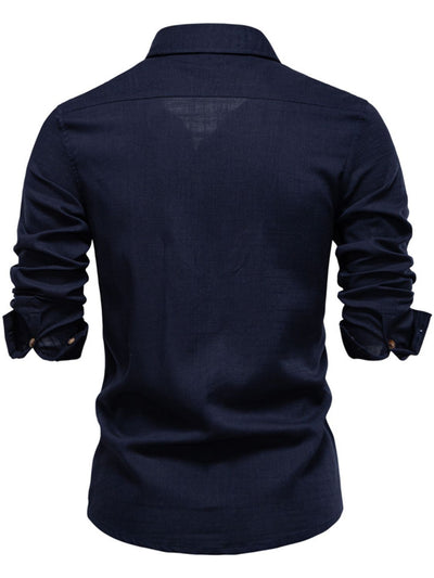 Men's Button Down Collared Neck Shirt for Stylish Comfort