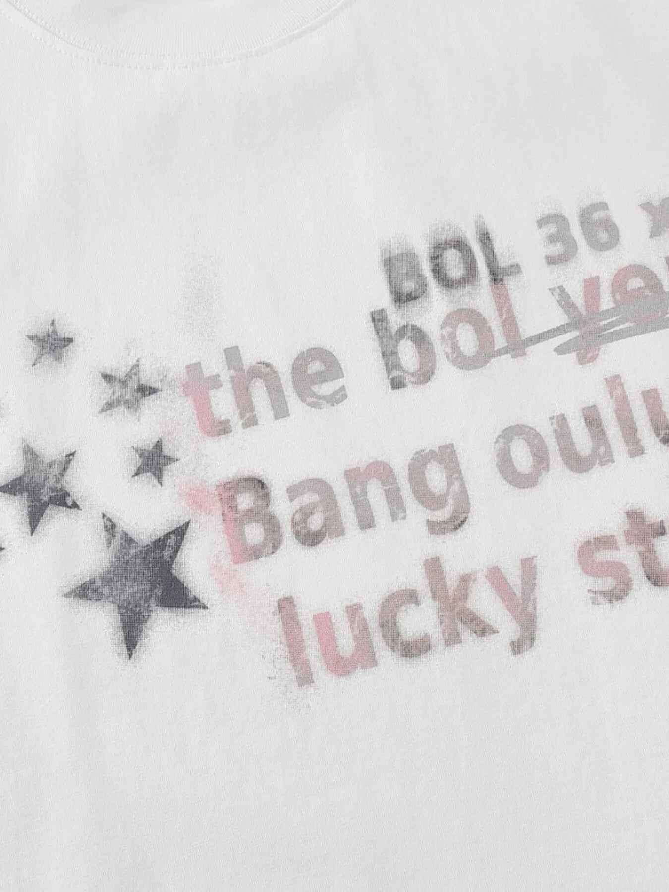 Men's Star Letter Graphic Short Sleeve T-Shirt