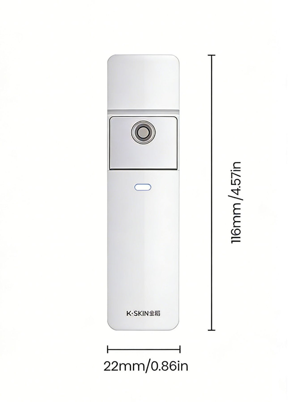 Portable Facial Mist Hydration Device – White