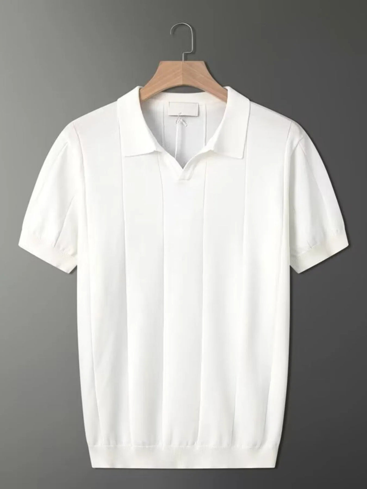 Men's Plus Size Collared Neck Short Sleeve Polo