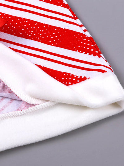 Children's Striped Christmas Outfit Set
