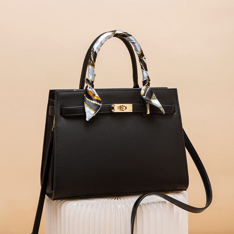 Top Handle Leather Handbag