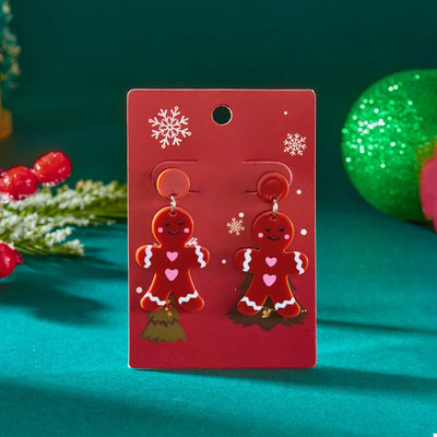 Christmas Acrylic Dangle Earrings