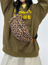 Stylish Leopard Nylon Crossbody Bag for Everyday Use