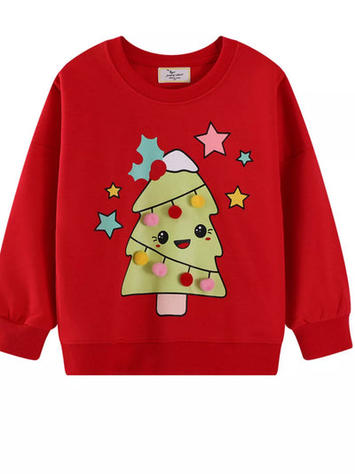Children's Christmas Tree Graphic Sweatshirt