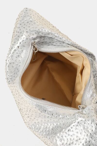 Fame Rhinestone Studded Handbag for Stylish Glamour