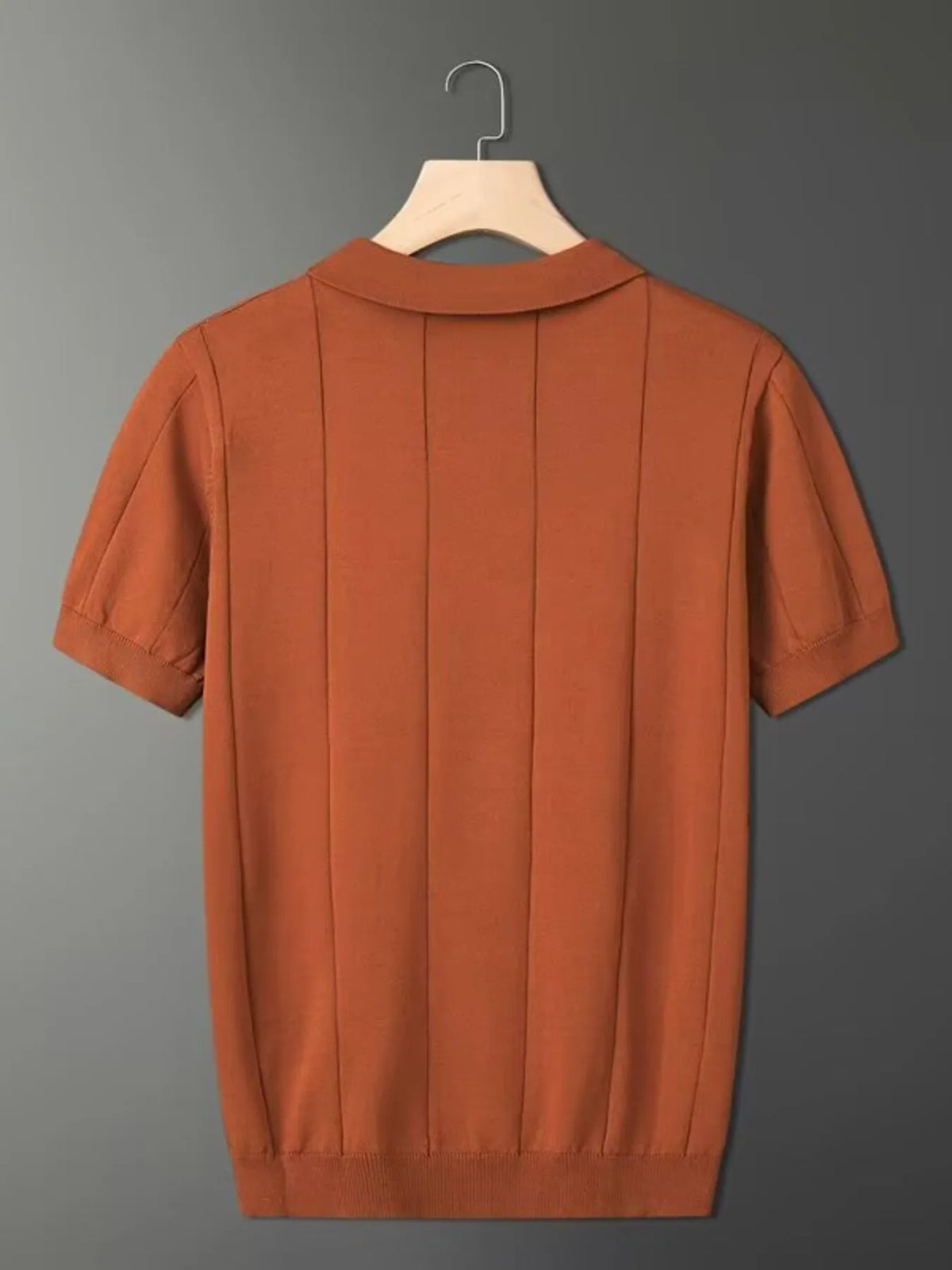 Men's Plus Size Collared Neck Short Sleeve Polo