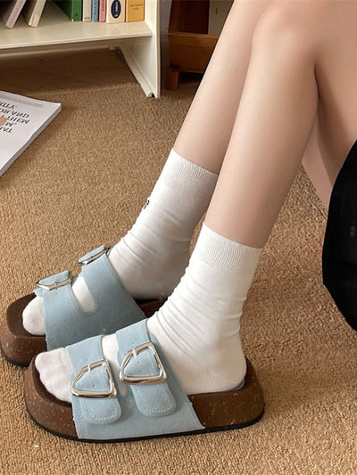Double Buckle Comfort Sandals
