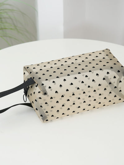 Charming Heart Polyester Travel & Cosmetic Bag Gift Set