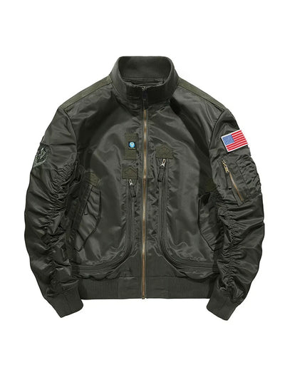 Men's Plus Size Zip Up Bomber Jacket
