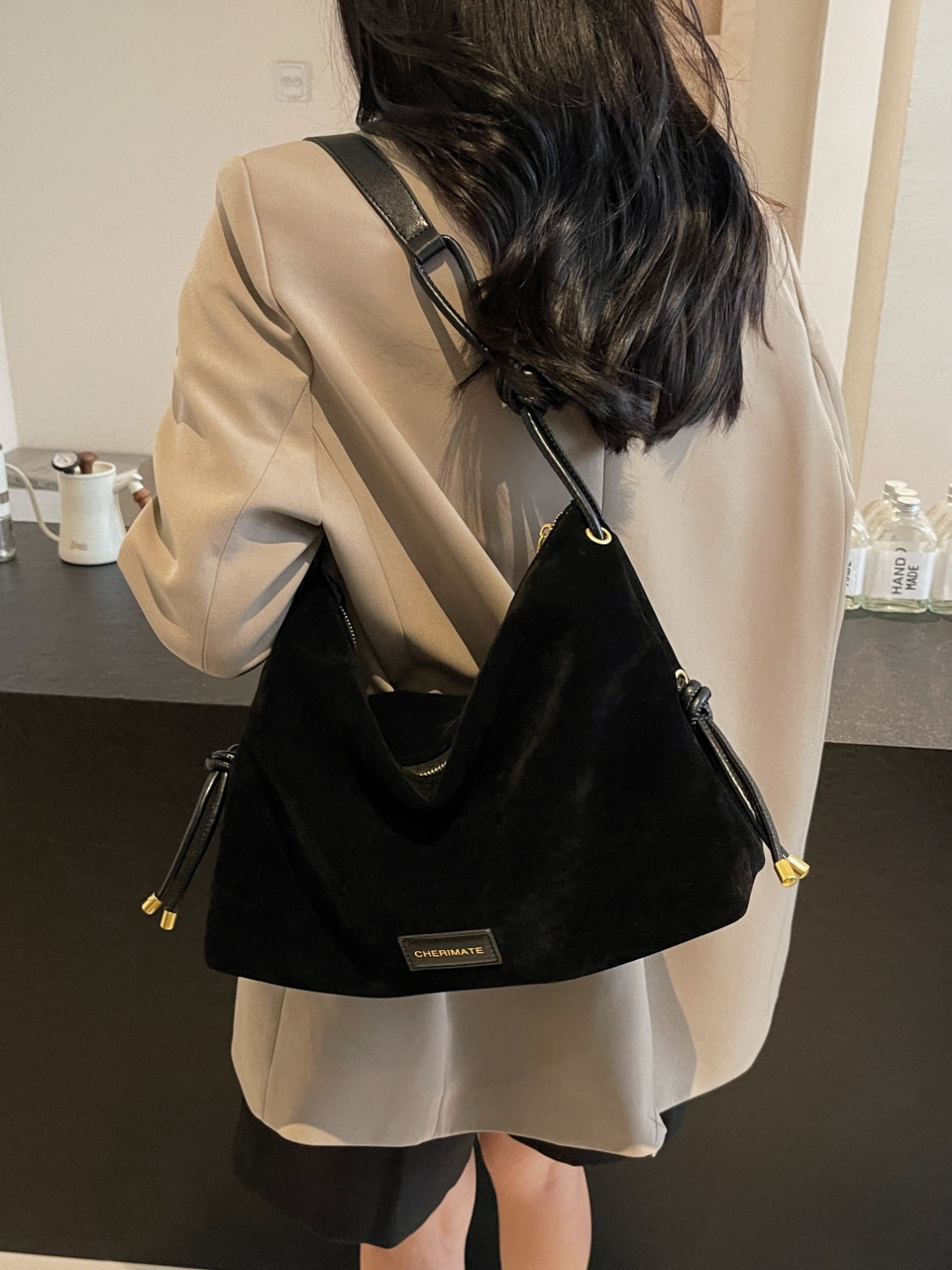 Stylish Suede Large Shoulder Bag for Every Occasion