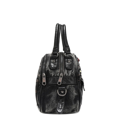 Nicole Lee USA Denim Sisters Secret Dome Handbag