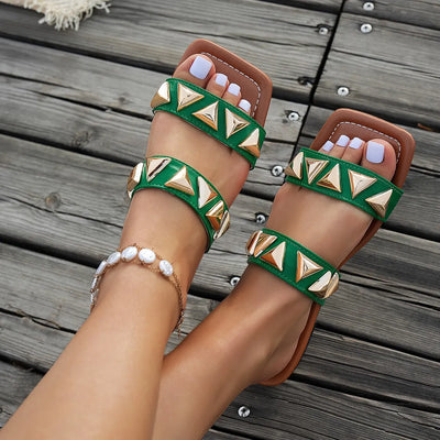 Open Toe Flats Sandals