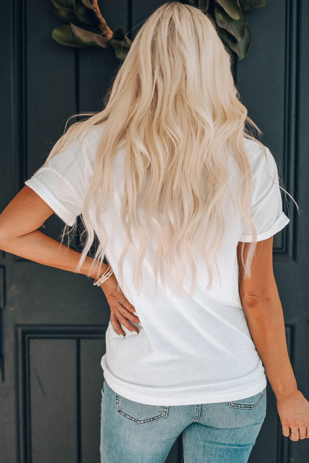 Trendy Boot Graphic Round Neck Short Sleeve T-Shirt