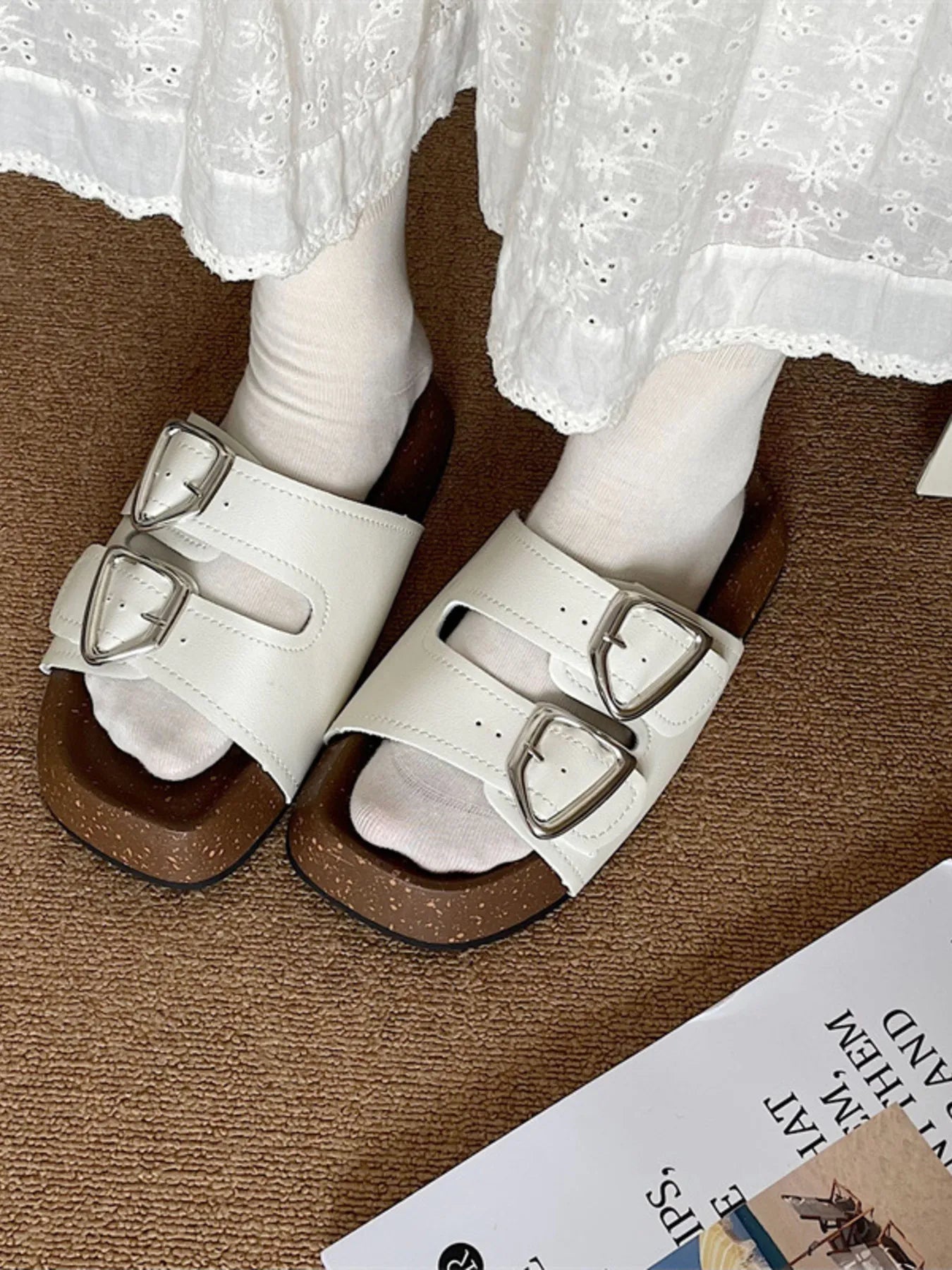 Double Buckle Comfort Sandals
