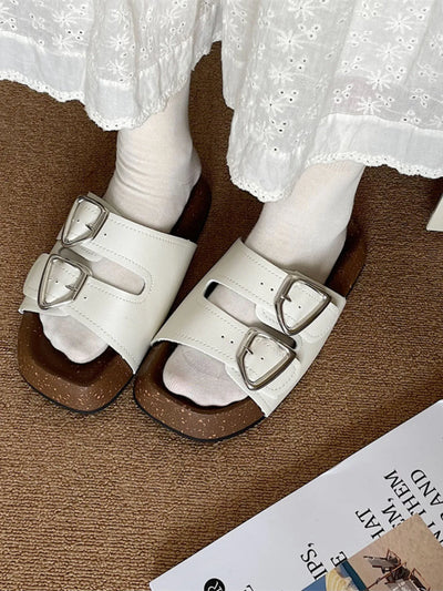 Double Buckle Comfort Sandals