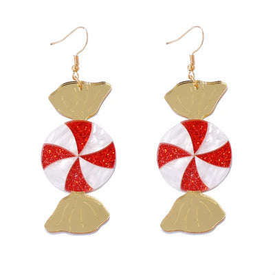 Christmas Candy Drop Earrings