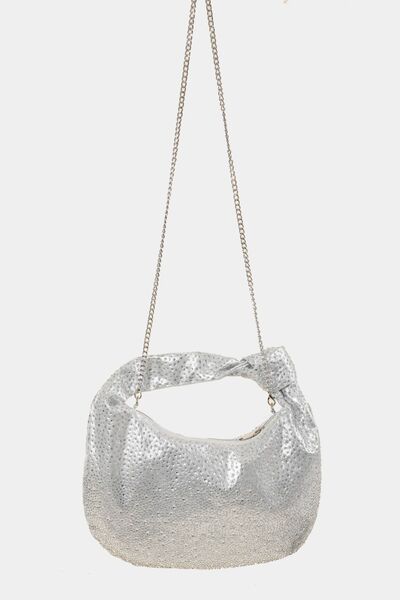 Fame Rhinestone Studded Handbag for Stylish Glamour