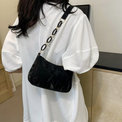 Chic Bow PU Leather Shoulder Bag for Stylish Women