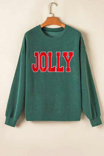 Jolly Christmas Top and Drawstring Pants Set