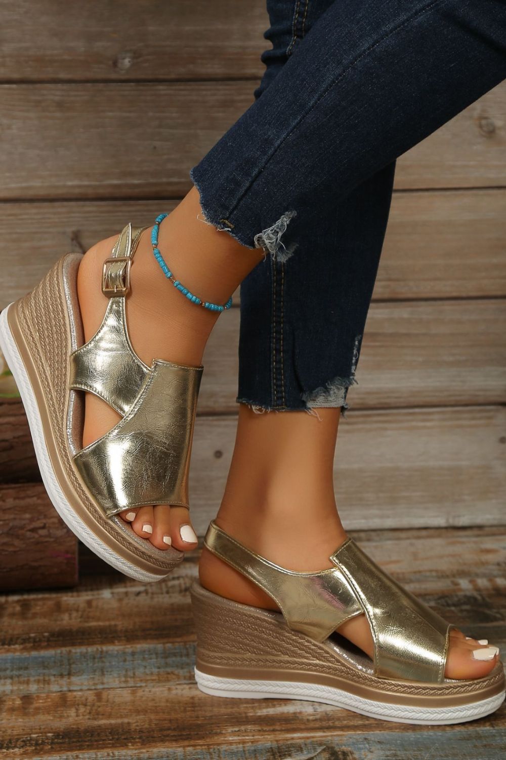 Peep Toe High Heel Sandals