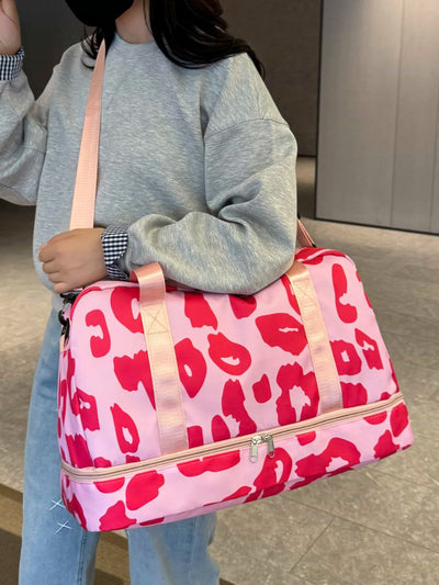 Stylish Oxford Cloth Leopard Travel Bag for All Adventures