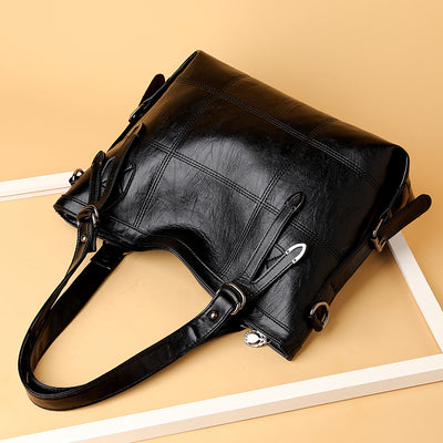 Stylish PU Leather Medium Handbag for Everyday Elegance