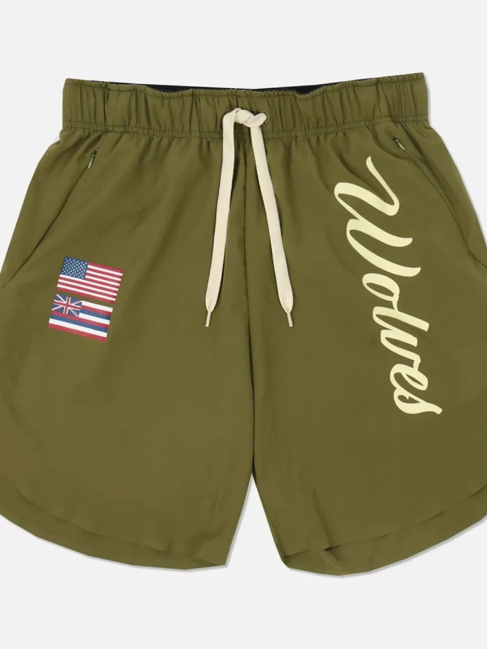 Men's Plus Size Drawstring US Flag Active Shorts
