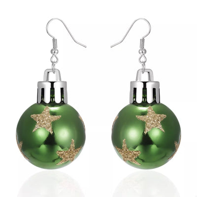 Christmas Ball Drop Earrings