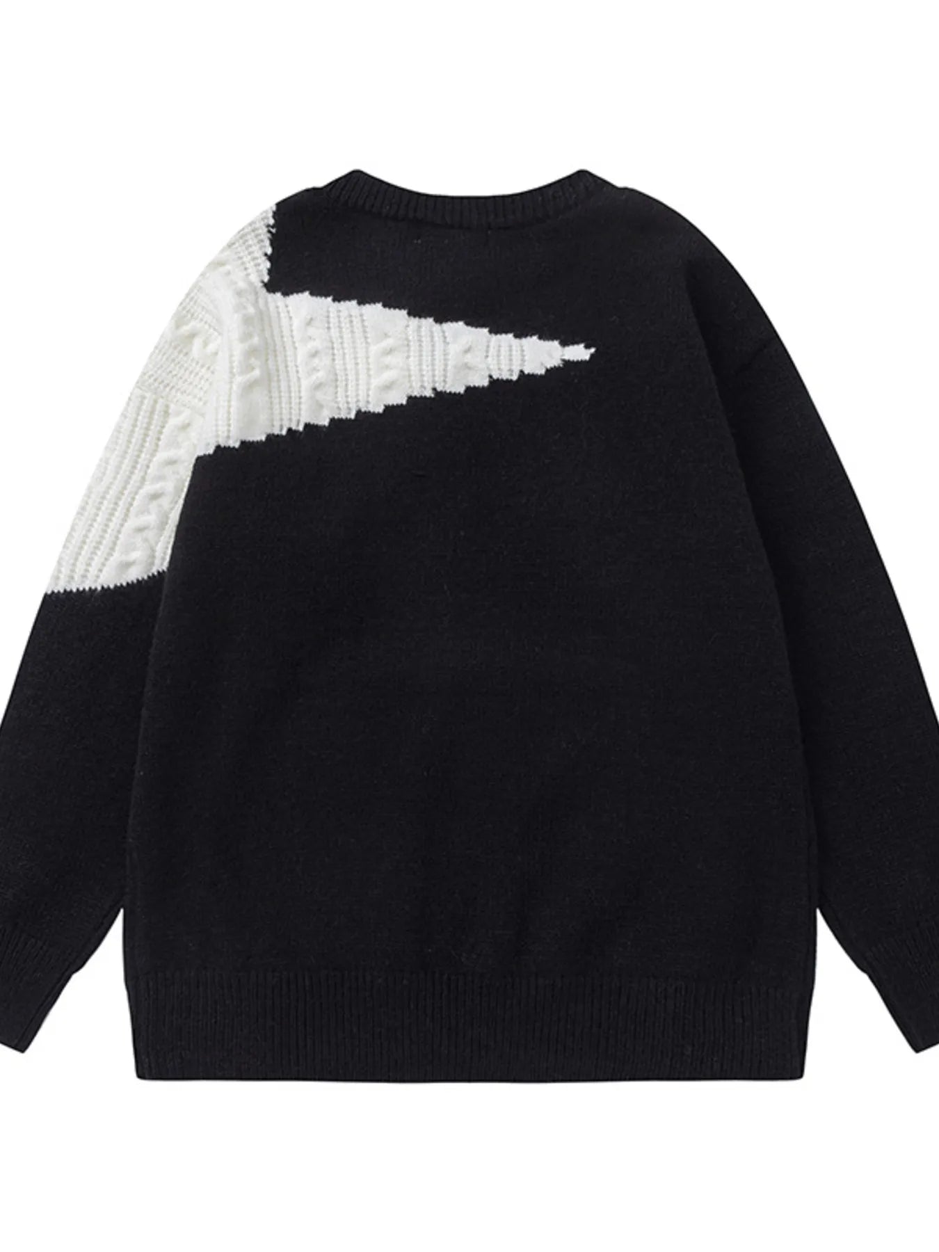 Men's Oversized Star Pattern Knit Sweater
