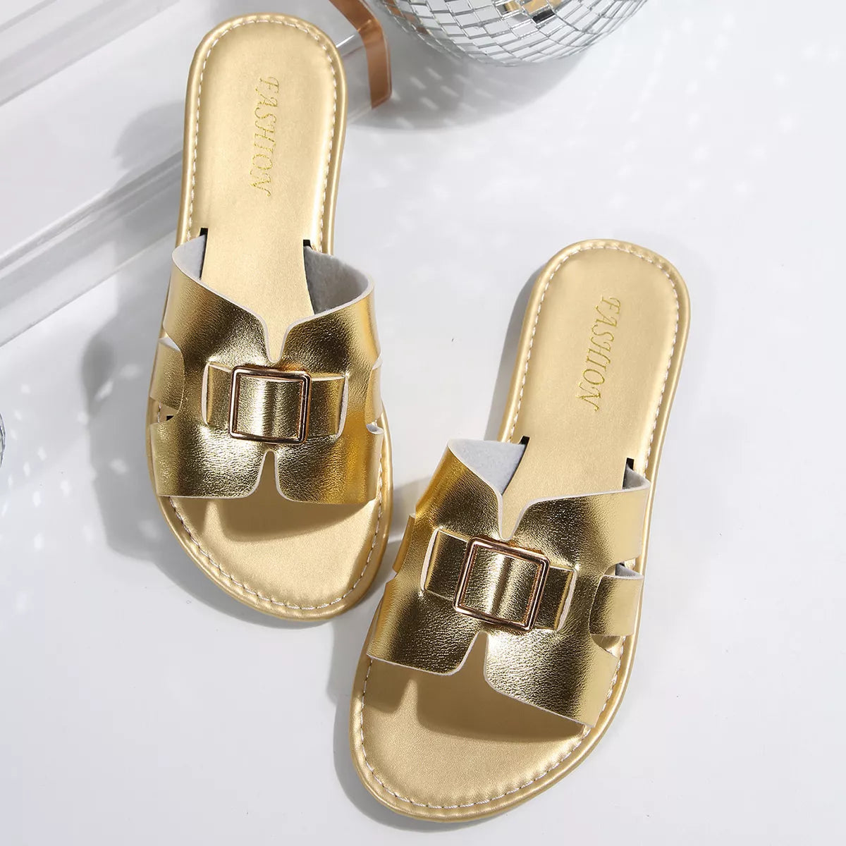 Open Toe Flats Sandals